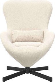 vidaXL Κάθισμα-αυγό Κρεμ 63 x 73 x 90 εκ ύφασμα