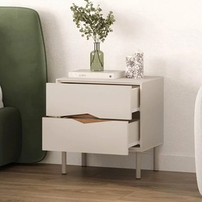 Κομοδίνο Marquise Megapap χρώμα sandstone 50x35x52,3εκ.