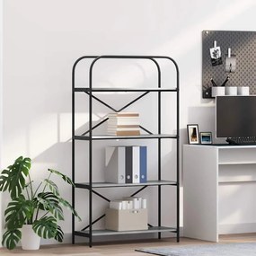 vidaXL Ράφι Βιβλίων Γκρι sonoma 80 x 30 x 146 εκ Επεξεργασμένο ξύλο