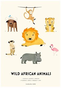 Εικονογράφηση Wild African Animals, Erik Wintzell