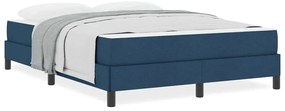 vidaXL Κρεβάτι με ελατήρια Άλλο Μπλε 140 x 200 cm ύφασμα