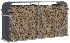 vidaXL Ξυλοθήκη Ανθρακί 180x45x100 εκ. από Γαλβανισμένο Ατσάλι