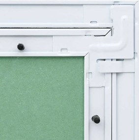 vidaXL Πάνελ Πρόσβασης Πράσινο και Ασημί 25 x 30 cm
