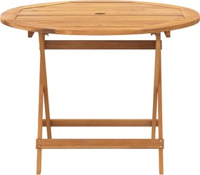 vidaXL Σετ Τραπεζαρίας Κήπου 5 τεμ. Κρεμ Ύφασμα/Μασίφ Πεύκου