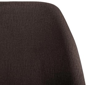 Καρέκλα τραπεζαρίας New Melanie Fylliana Ύφασμα Καφέ 46x48x93εκ. 2αδα 46x48x93 εκ.