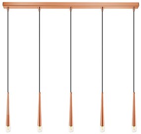 Φωτιστικό Οροφής - Ράγα 01487 5xG9 100cm Copper Luma