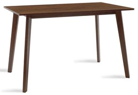 Τραπέζι Benson pakoworld MDF με καπλαμά χρώμα καρυδί 120x75x75εκ