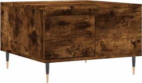 vidaXL Τραπεζάκι Σαλονιού Καπνιστή Δρυς 55x55x36,5εκ. Επεξεργασμ. Ξύλο