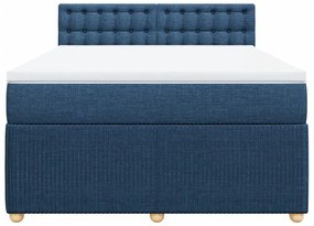 ΚΡΕΒΑΤΙ BOXSPRING ΜΕ ΣΤΡΩΜΑ ΜΠΛΕ 140X190 ΕΚ. ΥΦΑΣΜΑΤΙΝΟ 3289771