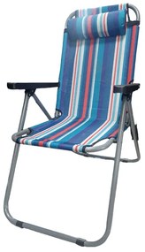Πτυσσόμενη καρέκλα camping - 1608 - 270874 - Blue/Red-270874_blr