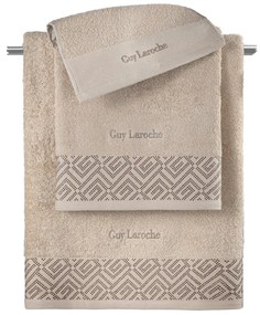 Πετσέτες Μπάνιου (Σετ 3τμχ) Guy Laroche Emblem 500gsm Μπεζ