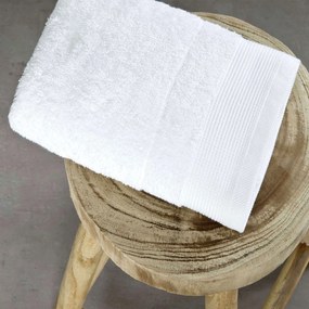 Πετσέτα Ξενοδοχείου White 600gsm 100% Βαμβάκι Πενιέ Σώματος 80x150cm 100% Cotton
