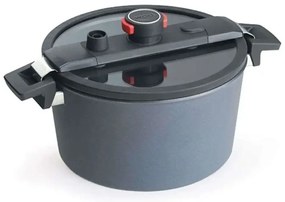 Χύτρα Χαμηλής Πίεσης Αντικολλητική Diamond Active Lite 28cm 7,5lt Grey Woll 7lt Aluminium