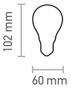 InLight E27 LED Filament A60 8watt με μελί κάλυμμα (7.27.08.41.1)