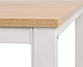 vidaXL Γραφείο Δρυς και Λευκό 120 x 60 x 75 εκ.