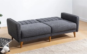 3-Seat Sofa-Bed Aqua - Dark Grey Dark Grey
