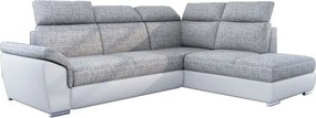 Γωνιακός καναπές Lorenzo-Δεξιά-Leuko - Gkri anoixto