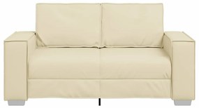vidaXL Καναπές 120cm Κρεμ ύφασμα