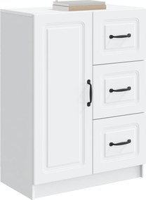 vidaXL Πλαϊνό γραφείο Λευκό 66 x 34,5 x 87 εκ. Επεξεργασμένο Ξύλο