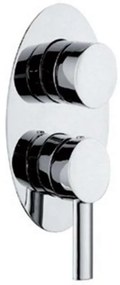 Μίκτης Μπαταρίας Ντους 3 Εξόδων Sinar FA24X63C Chrome Praxis Ορείχαλκος
