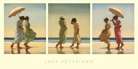 Εκτύπωση τέχνης Summer Days Triptych, Jack Vettriano