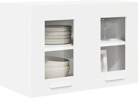 vidaXL Κρεμαστό ντουλάπι με αποθήκευση 2 pcs Λευκό 60 x 31 x 40 εκ