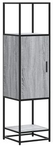 Highboard Grey Sonoma Κατασκευασμένο ξύλο και μέταλλο - Γκρι sonoma