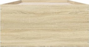 vidaXL Πλαίσιο Κρεβατιού Sonoma Δρυς 100x200 εκ. Επεξεργασμένο Ξύλο