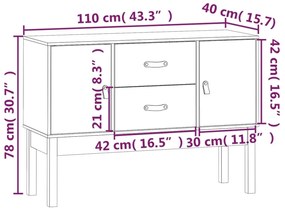 ΣΥΡΤΑΡΙΕΡΑ ΜΑΥΡΗ 110X40X78 ΕΚ. ΑΠΟ ΜΑΣΙΦ ΞΥΛΟ ΠΕΥΚΟΥ 823528