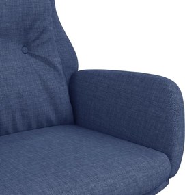 vidaXL Πολυθρόνα Relax Μπλε Υφασμάτινη