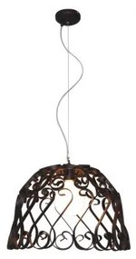 Κρεμαστό Φωτιστικό Οροφής 1xE27 Vintage Φ50cm Lewis Homelighting -77-4006-Σκουριασμένο 77-4006