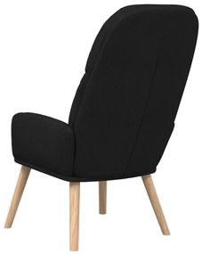 vidaXL Πολυθρόνα Relax Μαύρη Υφασμάτινη