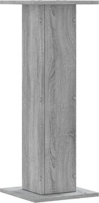 vidaXL Βάσεις Φυτών 2 Τεμ. Γκρι Sonoma 30x30x80 εκ. Επεξεργασμένο Ξύλο