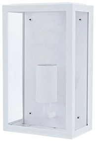 Φωτιστικό Τοίχου - Απλίκα Εξωτερικού Χώρου Mini CELIAM1WWH 16x10x25,5cm 1xE27 IP44 White Aca Ατσάλι,Γυαλί
