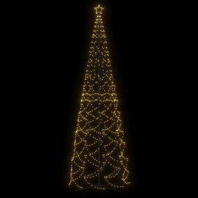 vidaXL Χριστουγεννιάτικο Δέντρο Κώνος 1400 LED Θερμό Λευκό 160x500 εκ.