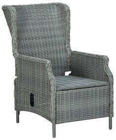 vidaXL Σετ Τραπεζαρίας Κήπου 3 Τεμαχίων Ανοιχτό Γκρι