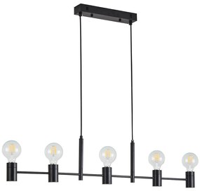 Φωτιστικό Οροφής Πολύφωτο Homelighting Adept 77-8249 Black