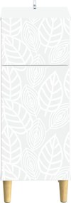 vidaXL Ντουλάπι Αποθήκευσης Μπάνιου DELFT Λευκό 30 x 31 x 80 εκ.