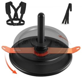 VEVOR Weight Power Pull Push Sled Workout Fitness Training Sled Orange Black