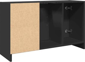 vidaXL Ντουλάπι Νιπτήρα Μαύρο 90x29x55 εκ. από Επεξεργασμένο Ξύλο