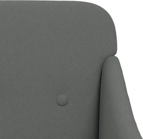vidaXL Πολυθρόνα Σκούρο Γκρι 63 x 76 x 80 εκ. Υφασμάτινη
