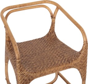 ΠΟΛΥΘΡΟΝΑ RELIK ΕΣΩΤ. ΧΩΡΩΝ HM9955.02 ΦΥΣΙΚΟ RATTAN-ΚΑΡΥΔΙ ΧΡΩΜΑ 60x57x79Υεκ.
