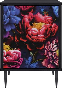 vidaXL Κομοδίνο KIEL Μαύρη Δρυς 36 x 33 x 51 εκ. Επεξεργασμένο Ξύλο