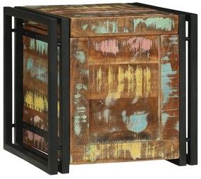 vidaXL Κουτί αποθήκευσης Πολύχρωμο 40 x 40 x 40 cm Μασίφ ξύλο ακακίας
