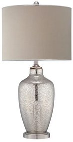 Επιτραπέζιο Φωτιστικό 1xE27 Ασημί Nicolls QZ-NICOLLS Elstead Lighting-QZ-NICOLLS-Ασημί QZ-NICOLLS