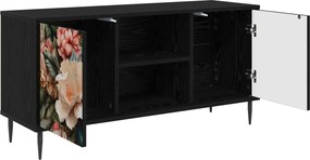 vidaXL Ντουλάπι TV BORNE 102 x 33 x 51 εκ Μαύρη Δρυς