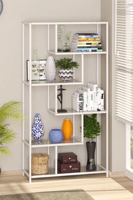 Bookshelf By-30 - White, Transparent White
Tranparent