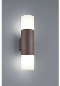 Απλίκα Φωτιστικό Τοίχου 2xΕ27 IP44 Up Down 33cm Hoosic Trio Lighting 222260224 Σκουριασμένο