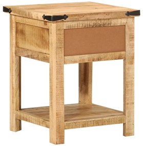 vidaXL Κομοδίνο 40 x 40 x 50 εκ. από Μασίφ Ξύλο Μάνγκο