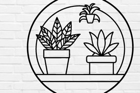 Σετ των 2 Intra απο ξύλο plywood 3mm-4mm πάχος – Αρχείο κοπής με λέιζερ τοίχου φυτών,DXF Δίασταση 40x30 cm INTRAFABR-100953625